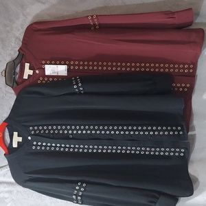 Michael Kors size 10 (1)Black (1) Burgundy